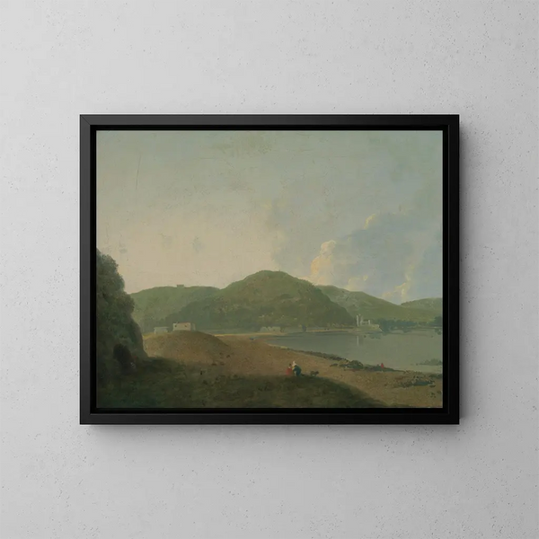 See von Agnano mit der Grotta del Cane - Richard Wilson — gerahmtes Bild an der Wand