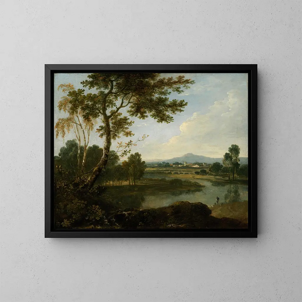 Landschaft in Italien - Richard Wilson — gerahmtes Bild an der Wand