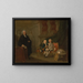 Der Prinz George und der Prinz Edward Augustus, Söhne von Friedrich, Prince of Wales, mit ihrem Erzieher, Dr F - Richard Wilson — gerahmtes Bild an der Wand