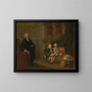Richard Wilson - Prince George and Prince Edward Augustus Sons of Frederick Prince of Wales with Their Tutor Dr F.webp
