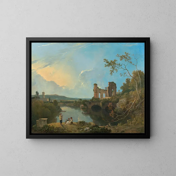 Tempel der Venus in Baïes - Richard Wilson — gerahmtes Bild an der Wand