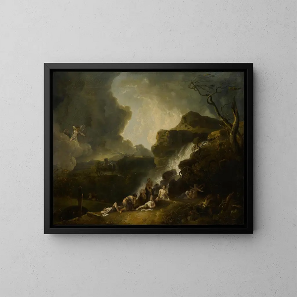 Die Zerstörung der Kinder der Niobe - Richard Wilson — gerahmtes Bild an der Wand