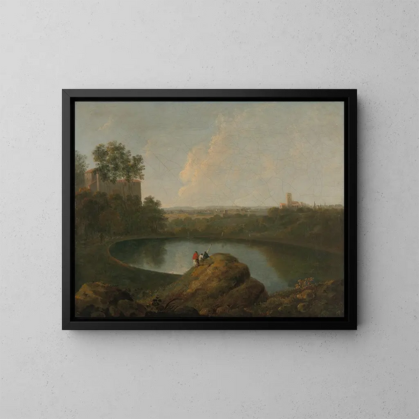 Le Tête du lac Nemi - Richard Wilson — gerahmtes Bild an der Wand