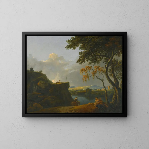 Der weiße Mönch - Richard Wilson — gerahmtes Bild an der Wand