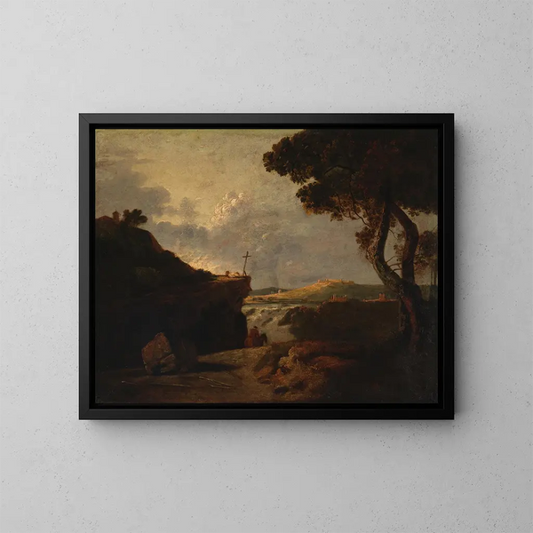 Mönch weiß - Richard Wilson — gerahmtes Bild an der Wand
