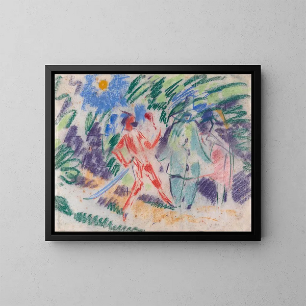 Arlequin und Colombine - Rik Wouters — gerahmtes Bild an der Wand