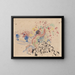 Nackte und Blumen - Rik Wouters — gerahmtes Bild an der Wand