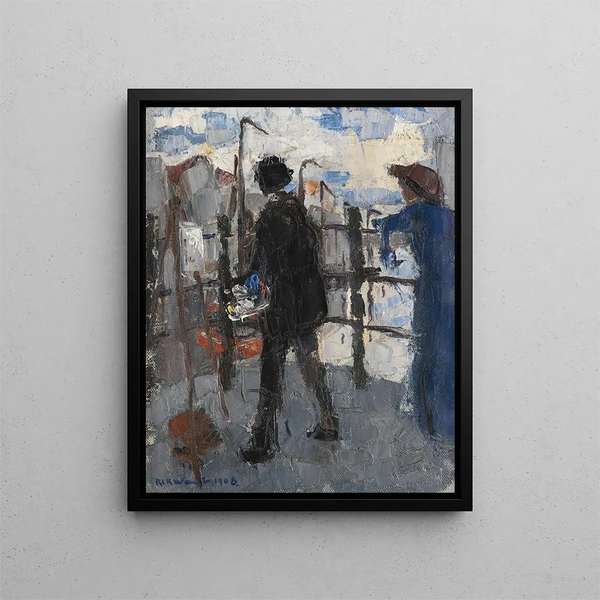 Der Maler vom Hoogbrug in Malines - Rik Wouters — gerahmtes Bild an der Wand