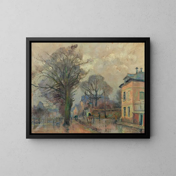 Faubourg de Rouen - Robert Antoine Pinchon — gerahmtes Bild an der Wand