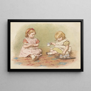 Robert Barnes - Two Girls Playing.webp