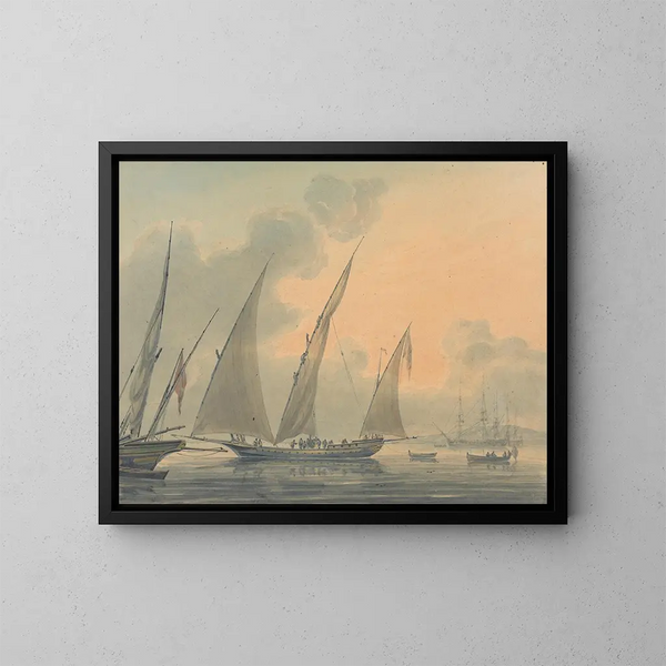 Navigation in der Mittelmeerregion - Robert Cleveley — gerahmtes Bild an der Wand