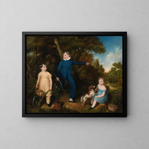Die Kinder von Charles Kendal aus Manchester - Robert Crozier — gerahmtes Bild an der Wand