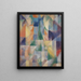 Fenster mit Blick auf die Stadt - Robert Delaunay — gerahmtes Bild an der Wand