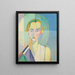 Studie für das Porträt von Madame Heim - Robert Delaunay — gerahmtes Bild an der Wand