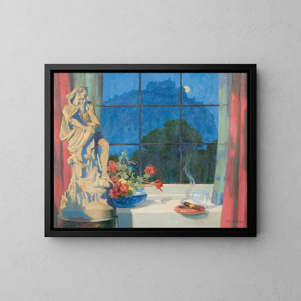 Seit meinem Studiofenster in Edinburgh - Robert Easton Stuart — gerahmtes Bild an der Wand