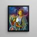 Sonnenblume - Robert Engelhorn — gerahmtes Bild an der Wand