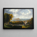 Ansicht des Hudson-Flusses vom holländischen Kirchplatz in Tarrytown Beekman Manor House - Robert Havell Jr — gerahmtes Bild an der Wand