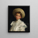 Holländisches Mädchen in Weiß - Robert Henri — gerahmtes Bild an der Wand