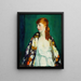 Edna - Robert Henri — gerahmtes Bild an der Wand