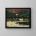 stürmischer Himmel über den Gärten des Luxembourg - Robert Henri — gerahmtes Bild an der Wand