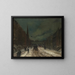 Szene der Straße mit Schnee, 57th Street, NYC - Robert Henri — gerahmtes Bild an der Wand