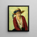 Der Strandhut - Robert Henri — gerahmtes Bild an der Wand