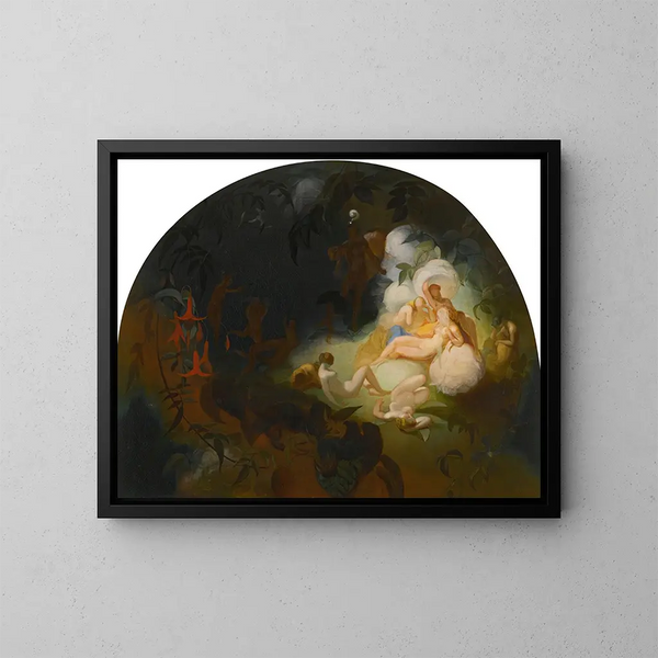 Titania dort - Robert Huskisson — gerahmtes Bild an der Wand