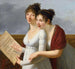 Portrait von zwei elegant gekleideten Damen - Robert Jacques François Lefèvre — Ansicht des Kunstwerks
