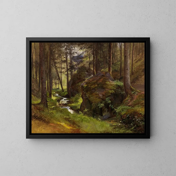 Le Vallon des Merles - Robert Kummer — gerahmtes Bild an der Wand