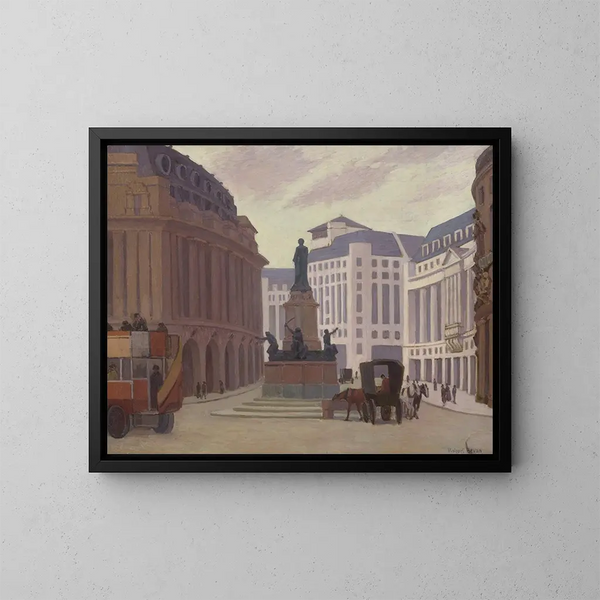 Aldwych - Robert Polhill Bevan — gerahmtes Bild an der Wand