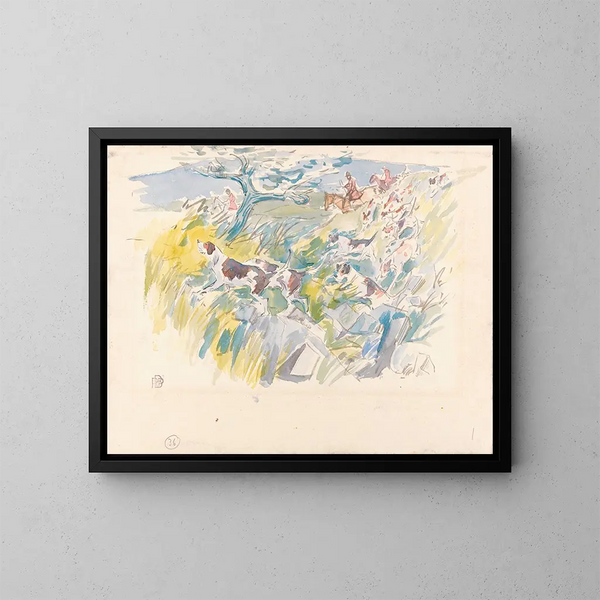 Über dem Exmoor-Bank - Robert Polhill Bevan — gerahmtes Bild an der Wand