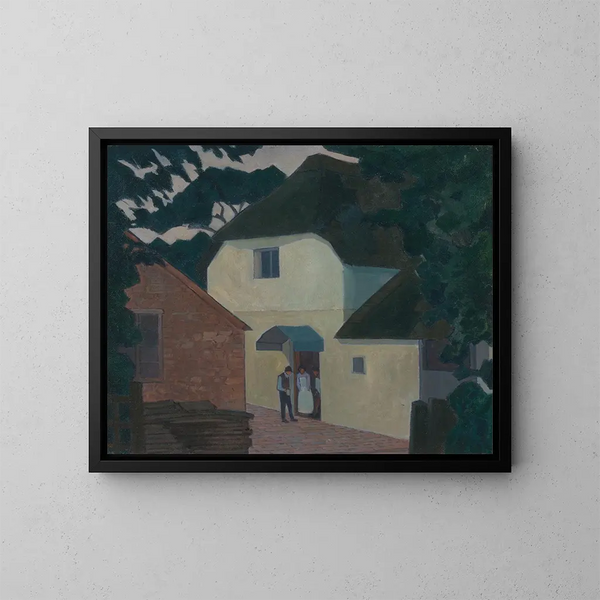 L'Appel au moulin - Robert Polhill Bevan — gerahmtes Bild an der Wand