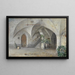 Flur beim Kantioler in Klausen - Robert Russ — gerahmtes Bild an der Wand