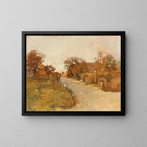 Motiv von Feldsberg - Robert Russ — gerahmtes Bild an der Wand