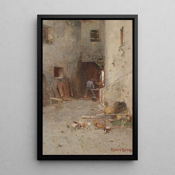Partie de Klausen - Robert Russ — gerahmtes Bild an der Wand