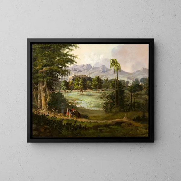 Château de Chapultepec - Robert S. Duncanson — gerahmtes Bild an der Wand