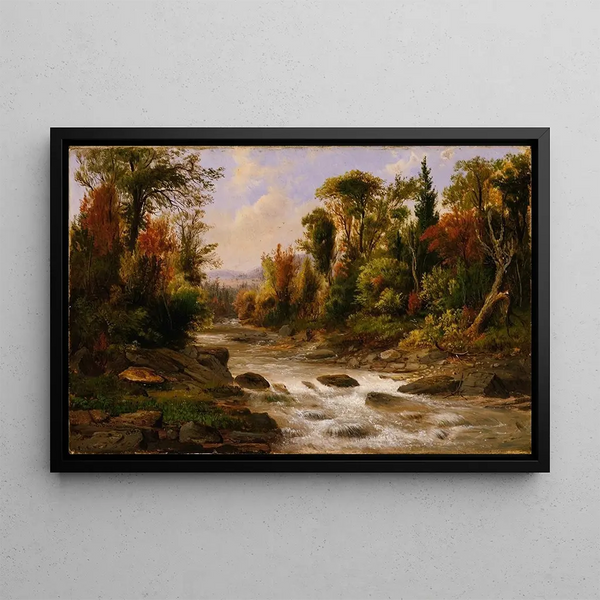 Sur le Saint-Anne, Ostkanada, 1863 - Robert S. Duncanson — gerahmtes Bild an der Wand