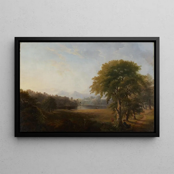 Landschaft Ohne Titel - Robert S. Duncanson — gerahmtes Bild an der Wand