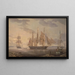 Schiffe im Hafen - Robert Salmon — gerahmtes Bild an der Wand