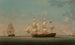 L'autruche in zwei Ansichten vor der Küste von Dover - Robert Salmon — Ansicht des Kunstwerks