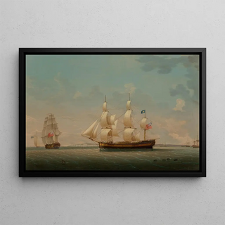 Robert Salmon - The Estridge in Two Views Off Dover.webp