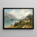 Vue du lac de Côme - Robert Schultze — gerahmtes Bild an der Wand