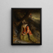Eine Dame und ihr Ritter auf der Suche, vielleicht eine Szene aus Ivanhoe - Robert Scott Lauder — gerahmtes Bild an der Wand