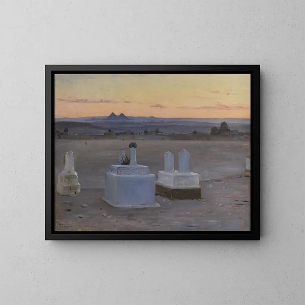 Vue du Caire au crépuscule - Robert Thegerström — gerahmtes Bild an der Wand