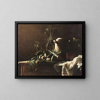 Robert Wylie - Still Life with Leeks Potatoes and Fennel on Commode Tabletop.webp