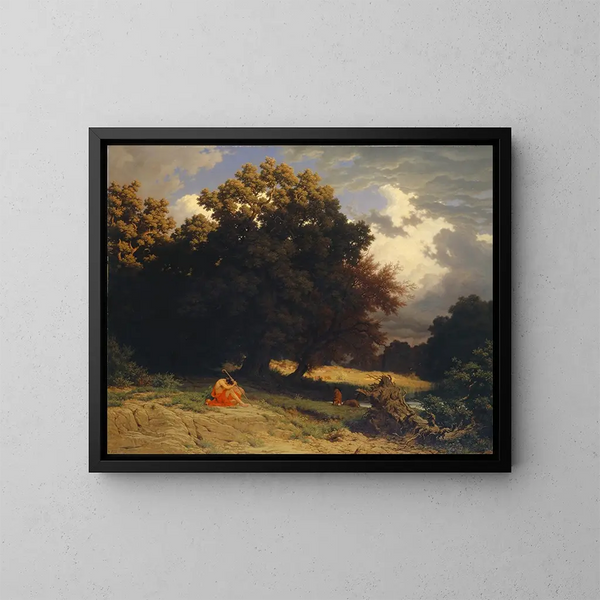 Der verlorene Sohn - Robert Zünd — gerahmtes Bild an der Wand