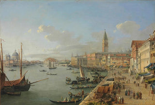 Roberto Roberti - A View Of Venice With The Doges Palace Saint Marks Campanile And Santa Maria Della Salute.webp
