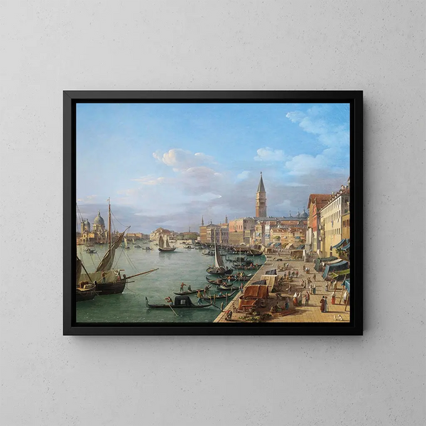 Riva degli Schiavoni, Venedig - Roberto Roberti — gerahmtes Bild an der Wand