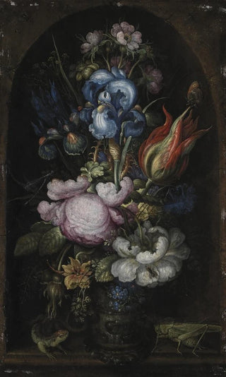 Roelant Savery - Bouquet Of Flowers In A Stone Niche.webp