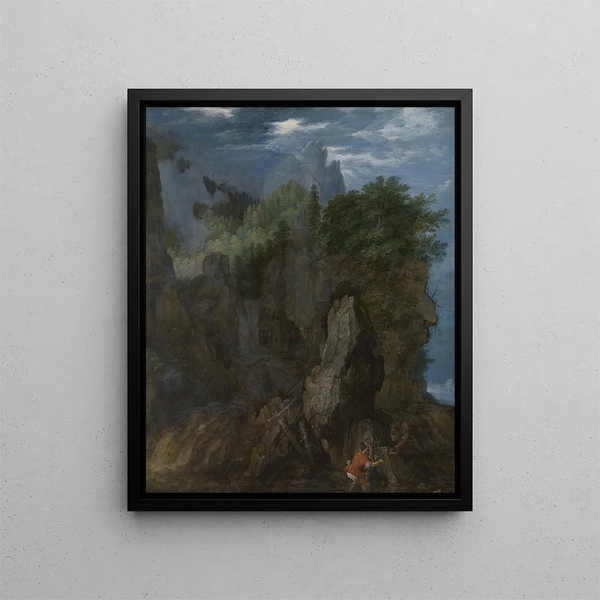 Krabbenfischer - Roelant Savery — gerahmtes Bild an der Wand